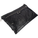 Balenciaga Black Leather City Clutch