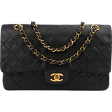 Chanel Quilted Lambskin 24K Gold Medium Double Flap Shoulder Bag