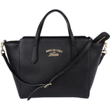 Gucci Pebbled Leather Swing Small Tote Shopper Handbag