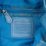 Coach Pebbled Leather Drawstring Duffle Bucket Crossbody Bag
