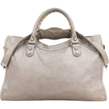 Balenciaga Grey Leather Classic City Handbag