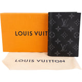 Louis Vuitton Monogram Eclipse Canvas Card Holder Passport Cover