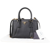 Prada Saffiano Leather Small Galleria Double ZIP Handbag
