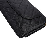 Chanel Quilted Caviar Leather Wallet On Chain Crossbody Bag