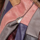 Miu Miu Leather Multicolor Patchwork Hobo Handbag