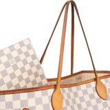 Louis Vuitton Monogram Damier Azur Neverfull MM Shoulder Bag