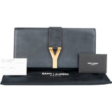 Yves Saint Laurent Leather Y-Ligne Clutch