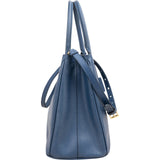 Prada Blue Saffiano Lux Galleria Handbag