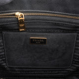 Prada Black Saffiano Leather Galleria Handbag