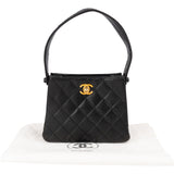 Chanel Quilted Lambskin 24K Gold Double Face Sided Mini Handbag