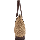 Gucci Monogram GG Canvas Interlocking G Tote Shoulder Bag
