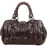 Miu Miu Matelassé Leather Coffer Handbag