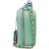 Chanel Quilted Caviar Leather Filigree Vanity Case Crossbody Bag