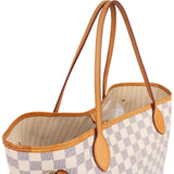 Louis Vuitton Monogram Damier Azur Canvas Neverfull MM Shoulder Bag