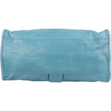 Gucci Blue Leather Soft Stirrup Hobo Shoulder Bag