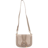 See by Chloé Leather and Suede Hana Saddle Crossbody Bag