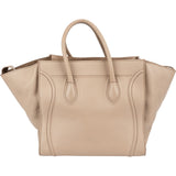 Céline Beige Grained Leather Phantom Handbag