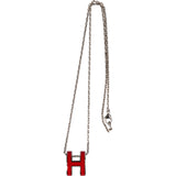 Hermès Red Pop H Necklace