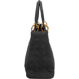 Christian Dior Quilted Nylon Lady Dior Handbag