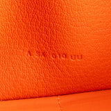 Hermès Orange Ostrich Leather Kelly Wallet