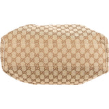 Gucci Monogram GG Canvas Metallic Leather Sukey Handbag