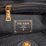 Prada Vitello Daino Leather Hobo Tote Handbag