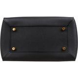 Céline Black Leather Grained Calfskin Belt Handbag