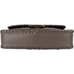 Fendi Woven Leather Baguette Crossbody Bag - vintageandkickz