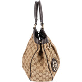 Gucci Monogram GG Canvas Sukey Hobo Handbag