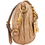 Miu Miu Matelassé Nappa Leather Shoulder Bag