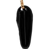 Saint Laurent Grain de Poudre Leather Monogram Wallet On Chain Crossbody Bag