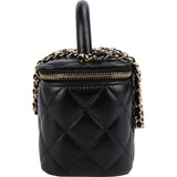 Chanel Quilted Lambskin Vanity Case Crossbody Bag