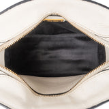 Miu Miu White Madras Leather Bow Handbag