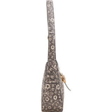 Coach Mixed Print Lizard Snakeskin Embossed Leather Ergo Shoulder Bag