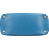 Prada Blue Saffiano Leather Galleria Handbag