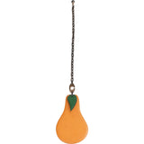Hermès Brown Leather Fruit Pear Keychain Bag Charm