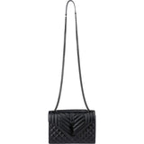 Saint Laurent Grain de Poudre Leather Medium Envelope Crossbody Bag