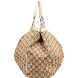 Gucci Monogram GG Canvas Sukey Large Hobo Tote Handbag