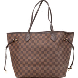 Louis Vuitton Monogram Damier Ebene Neverfull MM Shoulder Bag