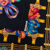 Hermès Les Rubans du Cheval Silk Carre 90 Scarf Tuch