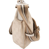 Gucci Monogram GG Canvas Hobo Crossbody Bag