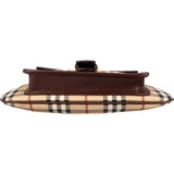 Burberry Nova-Check Monogram Pocket Buckle Small Shoulder Bag