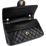 Chanel Quilted Lambskin 24K Gold Medium Double Flap Crossbody Bag