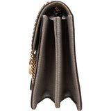 Gucci Grained Calfskin Interlocking GG Shoulder Crossbody Bag