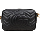 Gucci Matelassé Leather GG Marmont Mini Camera Crossbody Bag