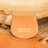 Gucci Pebbed Leather Bamboo Handle Small Backpack