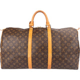 Louis Vuitton Monogram Canvas Keepall 55 Travel Bag