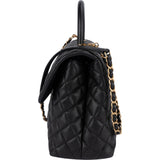 Chanel Jumbo Caviar Leather Coco Handle Handbag