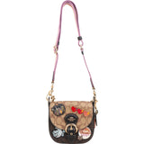Coach Monogram Signature  Kleo New York Patches Crossbody Shoulder Bag