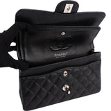 Chanel Quilted Caviar Leather Small Double Flap Shoulder Bag